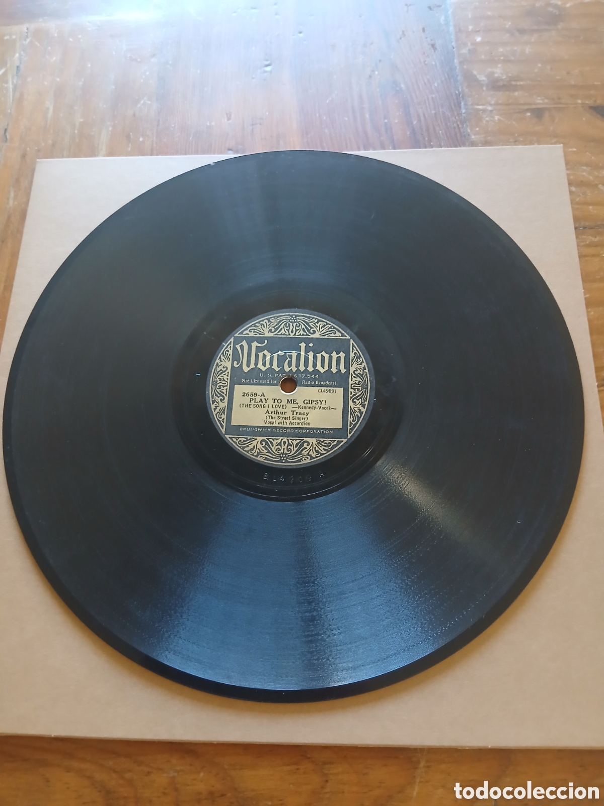 Discos de pizarra: Arthur Tracy vocalion - Foto 2