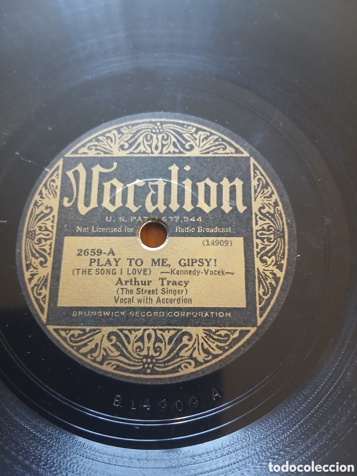 Discos de pizarra: Arthur Tracy vocalion