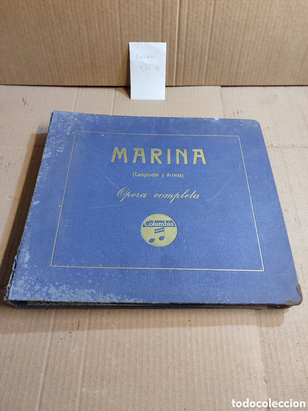 Discos de pizarra: Colecci&oacute;n Marina Camprodon y Arrieta opera completa Columbia
