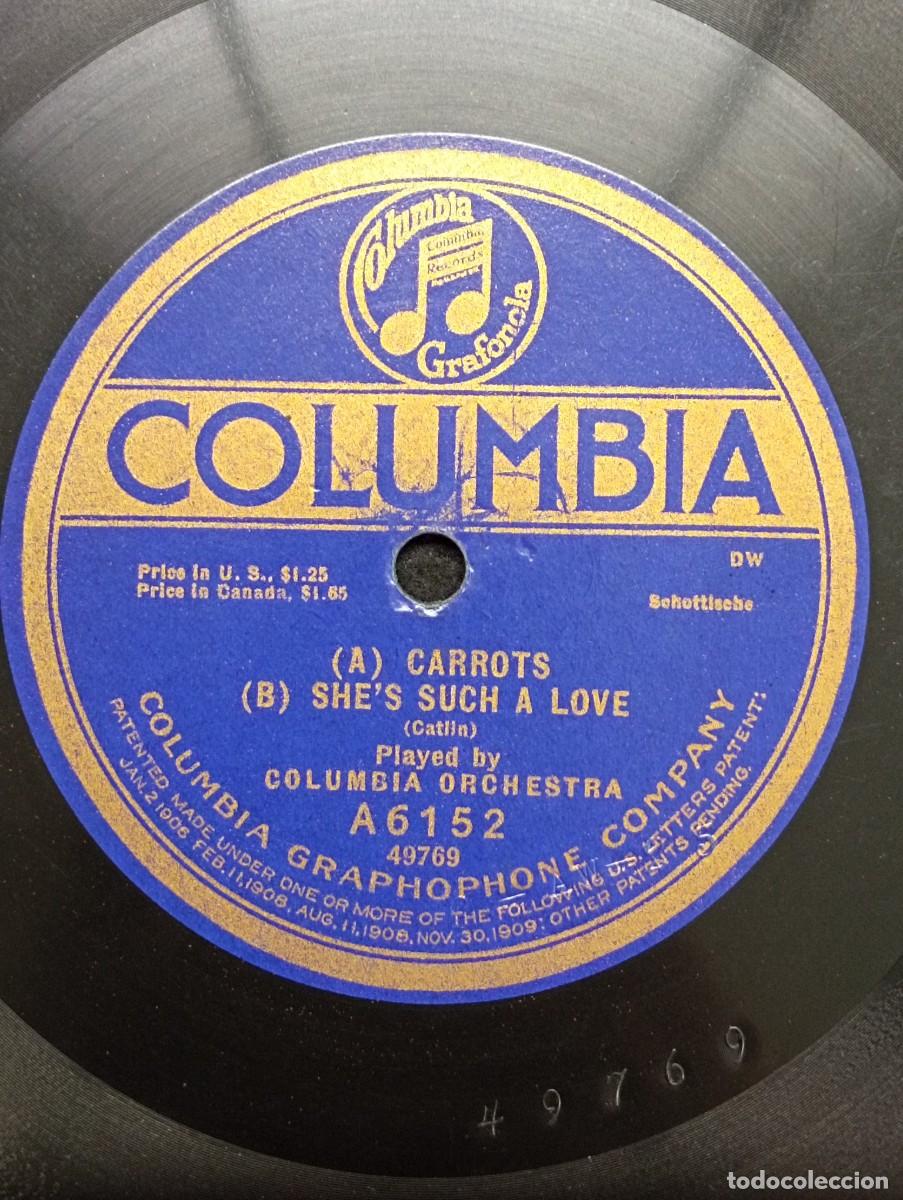 Discos de pizarra: 1 Carrots, 2 She's Such a Love, 3 First Whisper of Love, 4 Dear One Far Away. Columbia. A&ntilde;os 20-30.
