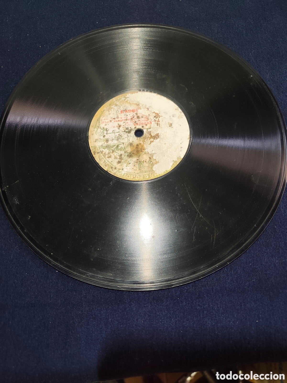 Discos de pizarra: Disco Pizarra 78 RPM Fonotipia Antiguo - &Oacute;pera La Favorita (Donizetti) - Rareza