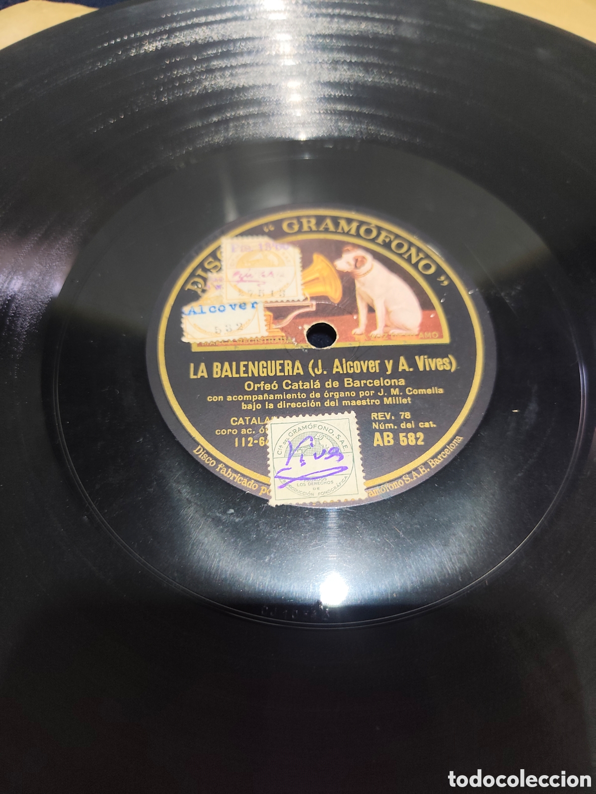 Discos de pizarra: Disco Pizarra 78 RPM Disco Gram&oacute;fono - &Oacute;pera Rigoletto / La Traviata (Verdi)