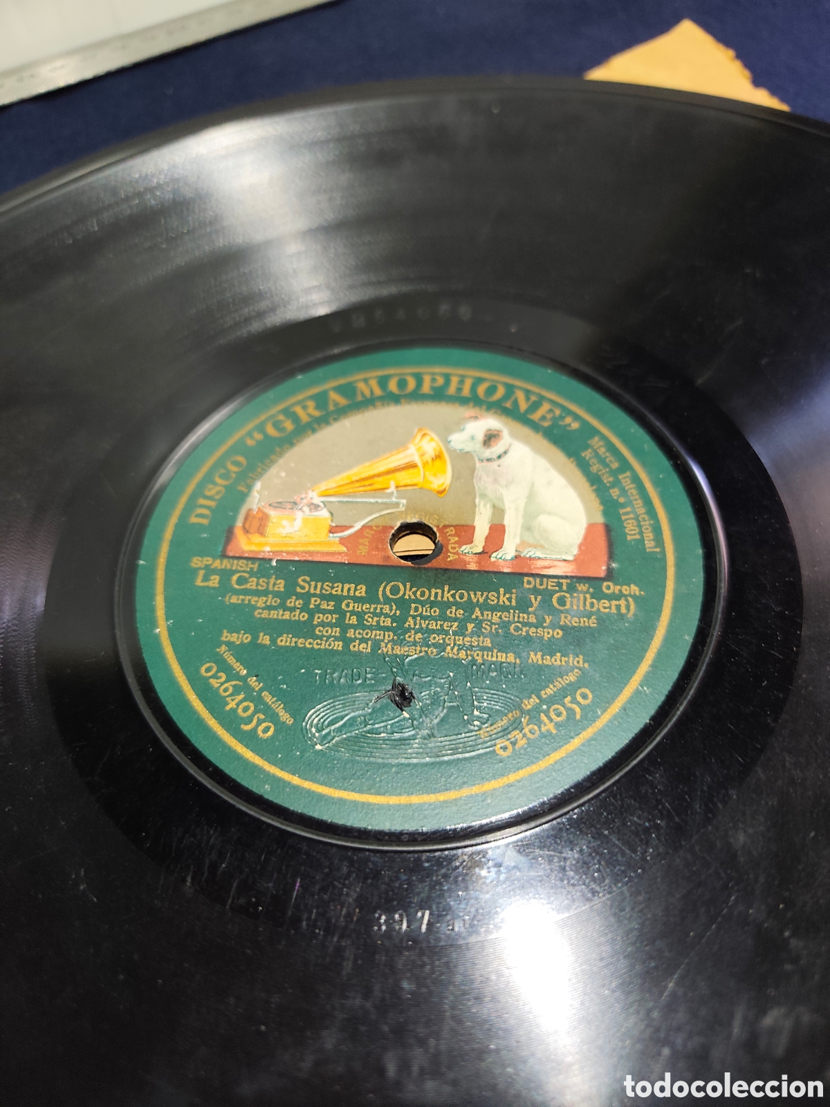 Discos de pizarra: Disco Pizarra 78 RPM Odeon - - Foto 2