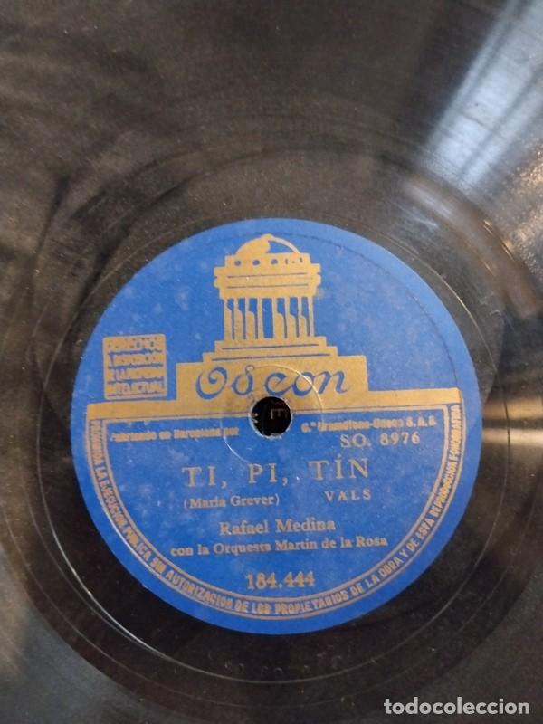 Discos de pizarra: Pizarra Odeon 184.444 - Rafael Medina - Ti, Pi, Tin - Camino de M&eacute;jico