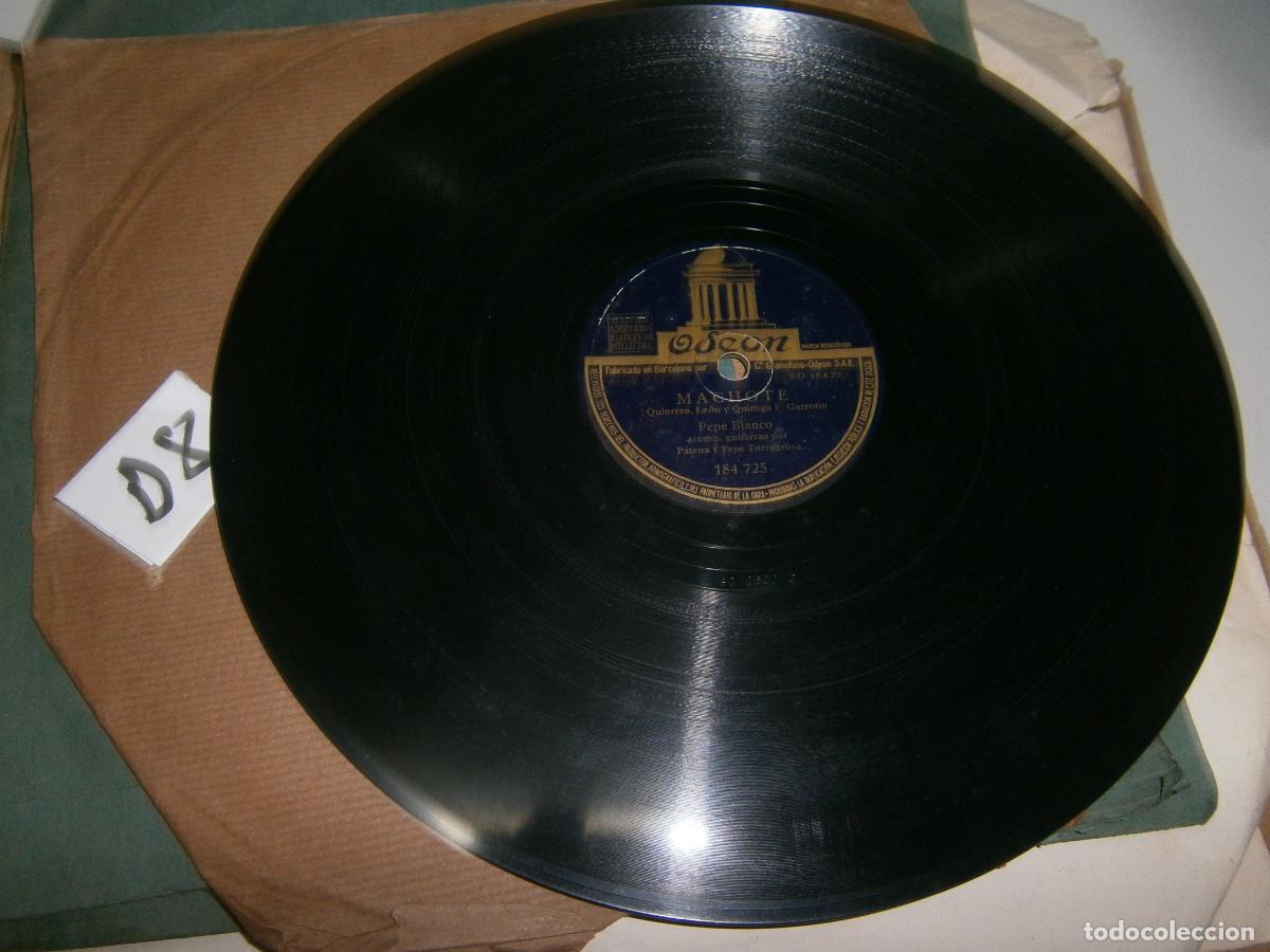 Discos de pizarra: ANTIGUO DISCO DE PIZARRA - AY MALVALOCA Y MACHOTE (PEPE BLANCO) - Foto 2