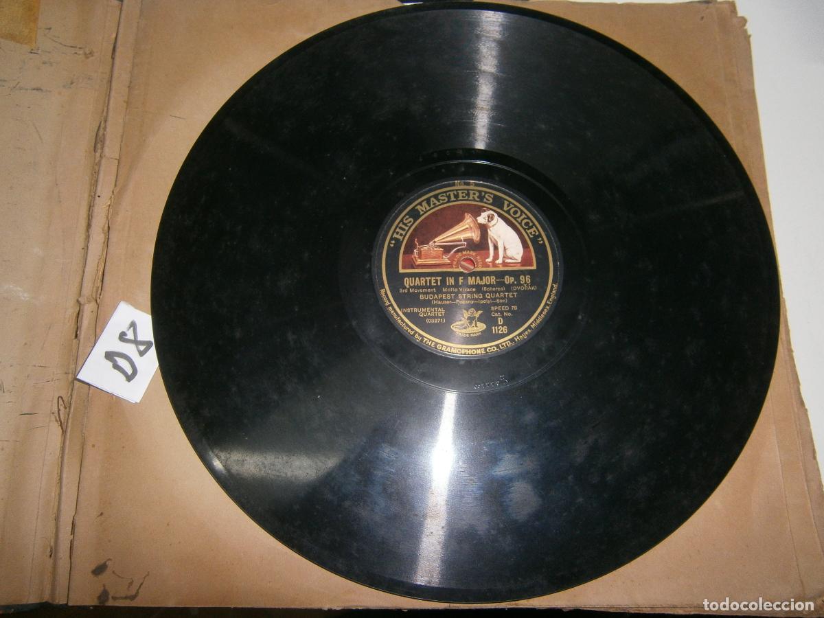Discos de pizarra: ANTIGUO DISCO DE PIZARRA - BUDAPEST STRING QUARTET - Foto 2