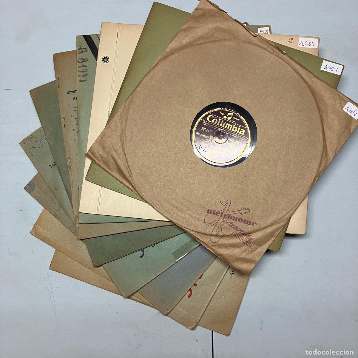 Discos de pizarra: SWING / JAZZ / BIG BANDS &ndash; LOTE 10 DISCOS PIZARRA
