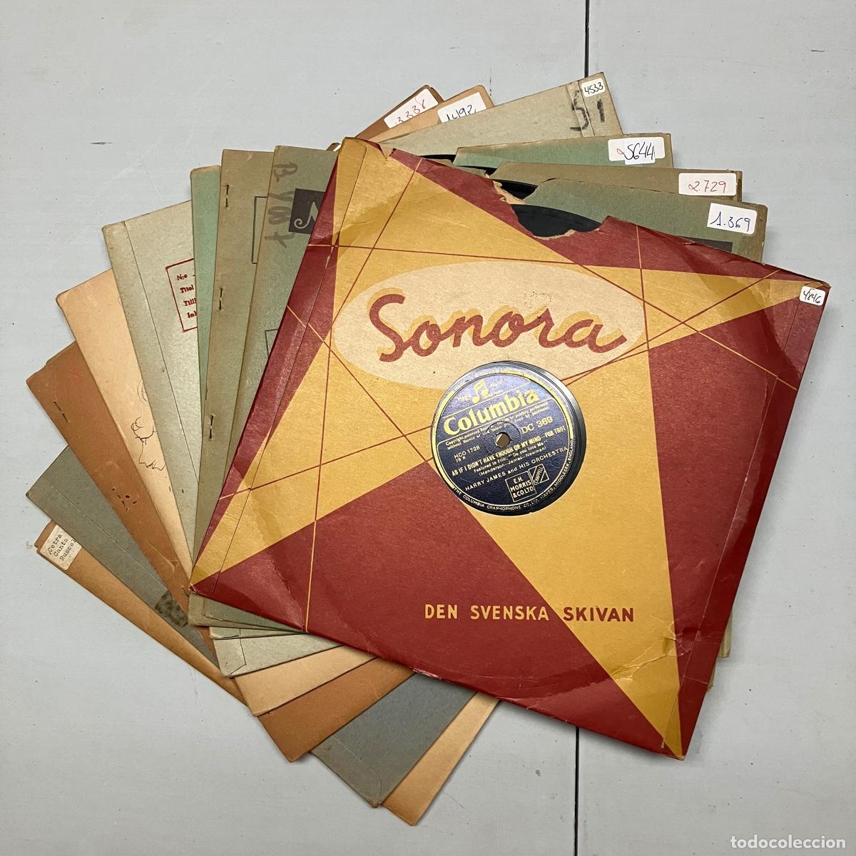 Discos de pizarra: SWING / JAZZ / BIG BANDS &ndash; LOTE 10 DISCOS PIZARRA
