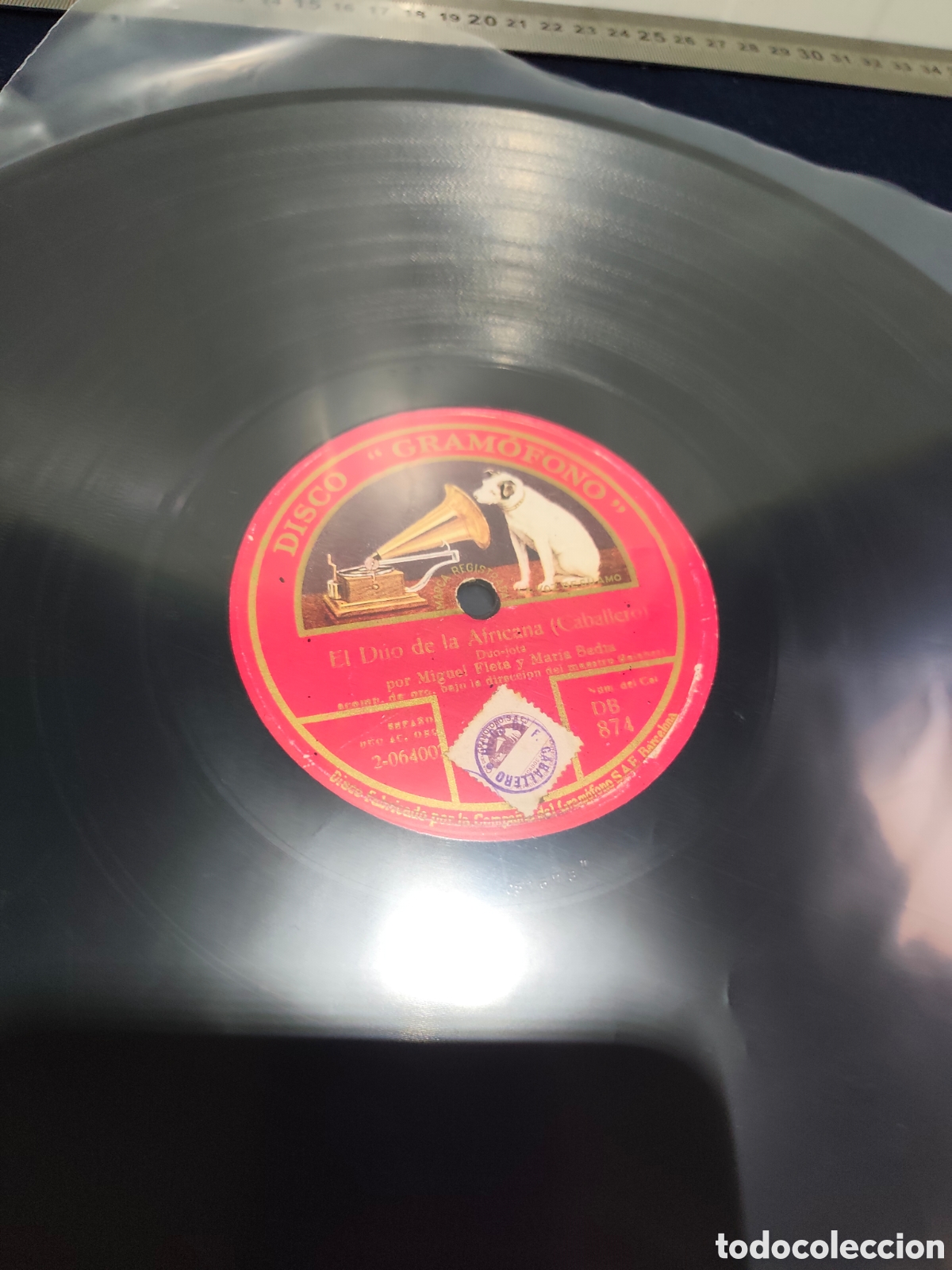 Discos de pizarra: Disco pizarra 78 rpm