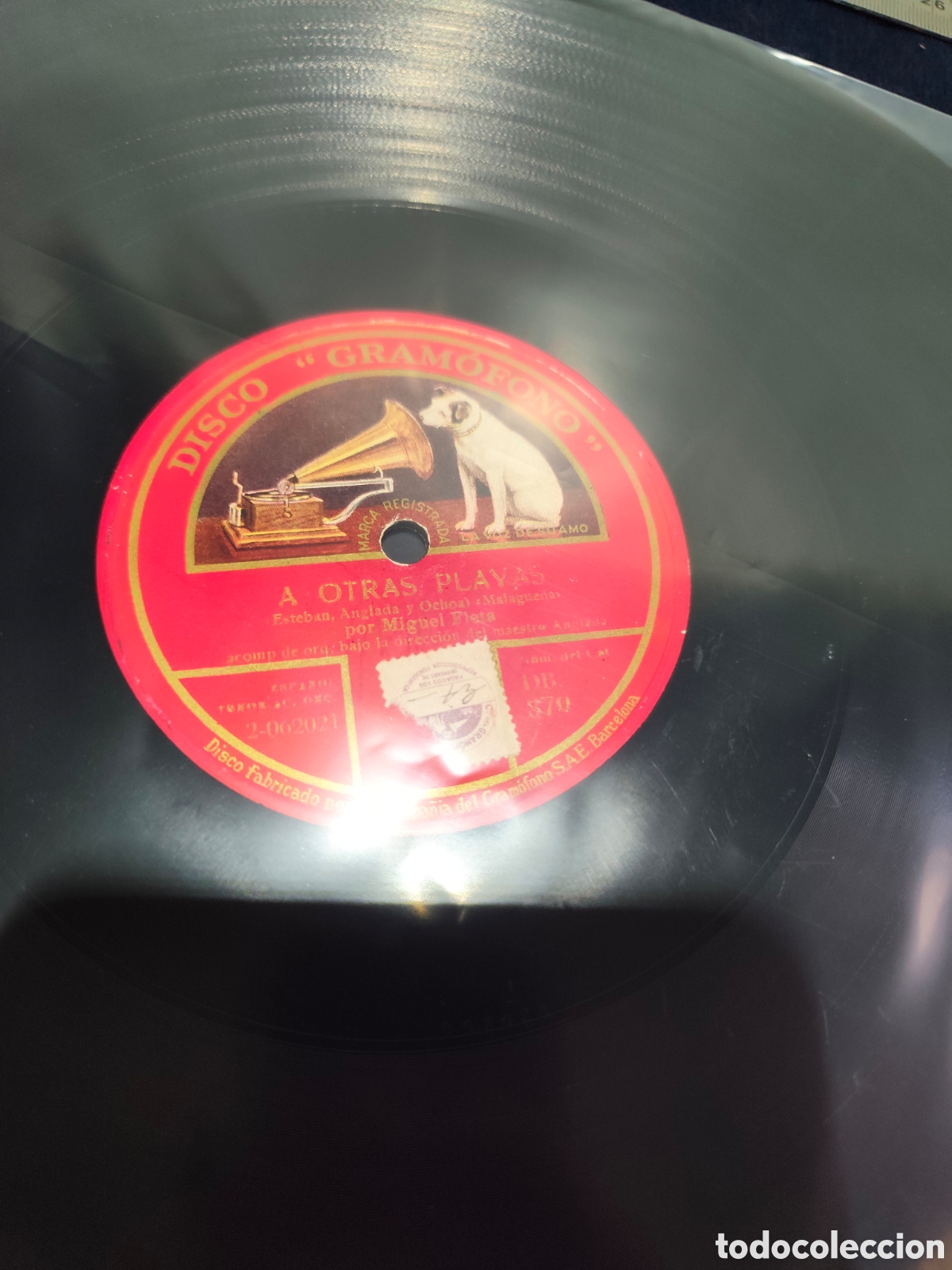 Discos de pizarra: Disco pizarra 78 rpm - Foto 2