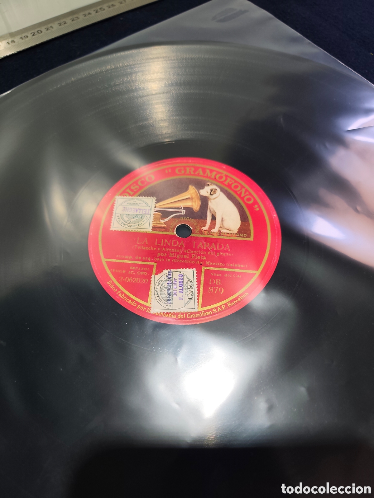 Discos de pizarra: Disco pizarra 78 rpm