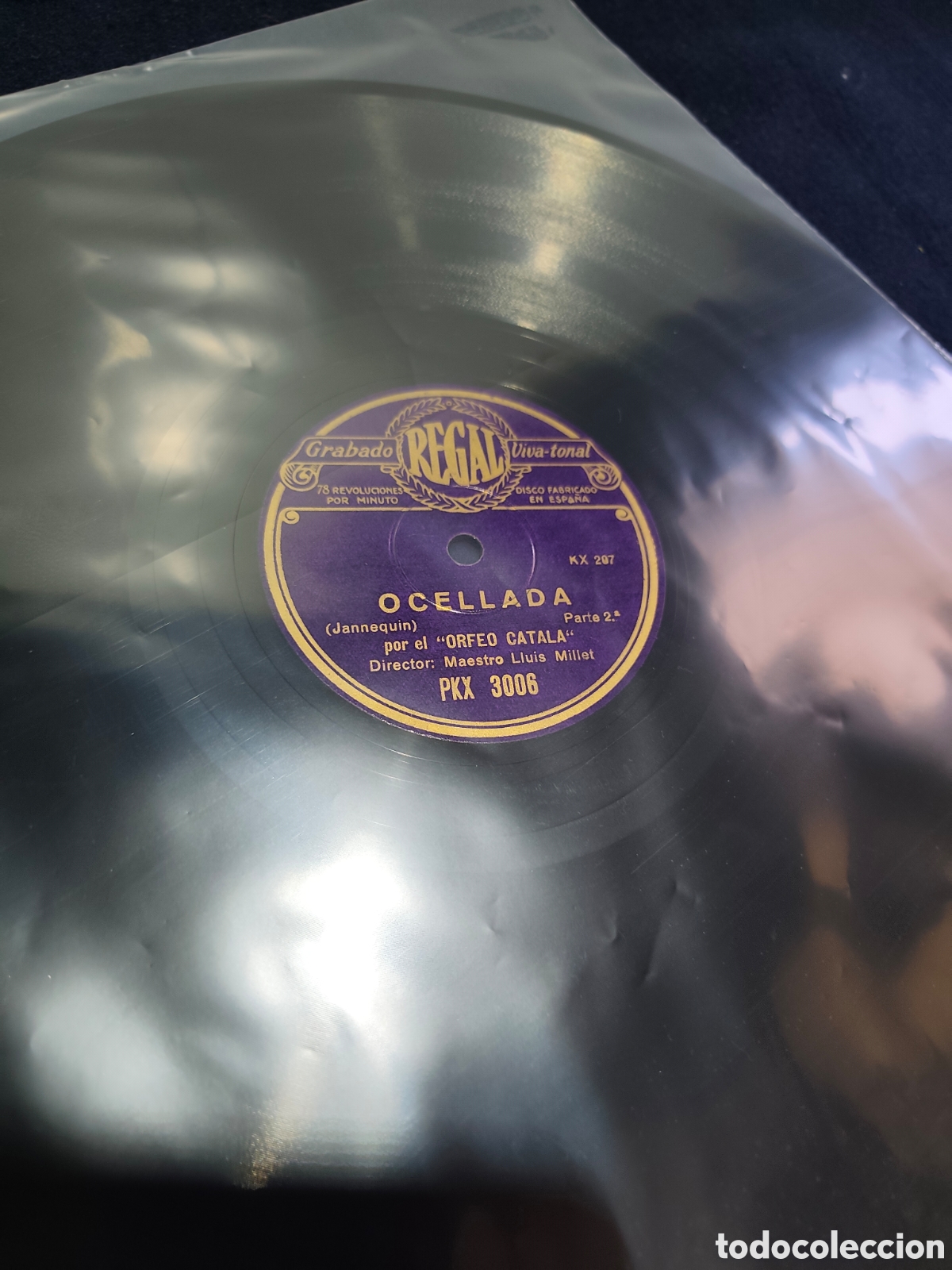 Discos de pizarra: Disco pizarra 78 rpm - Foto 2