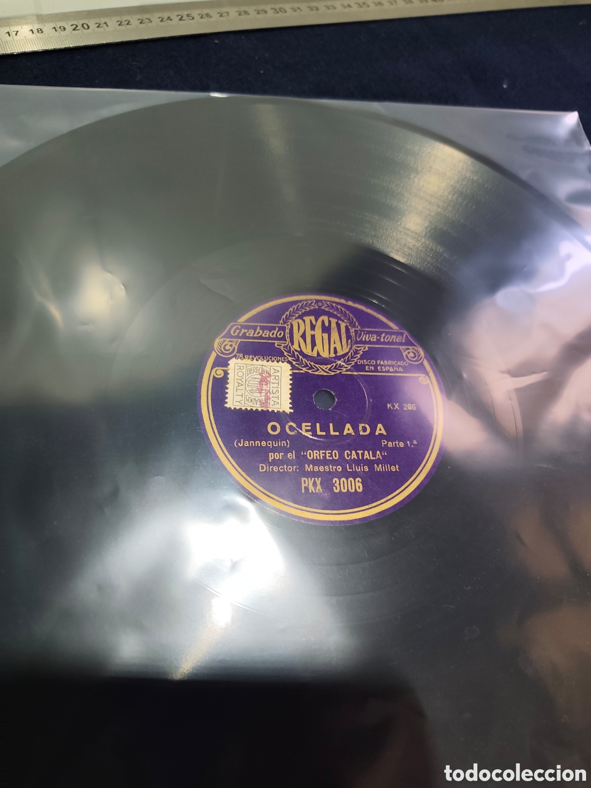 Discos de pizarra: Disco pizarra 78 rpm