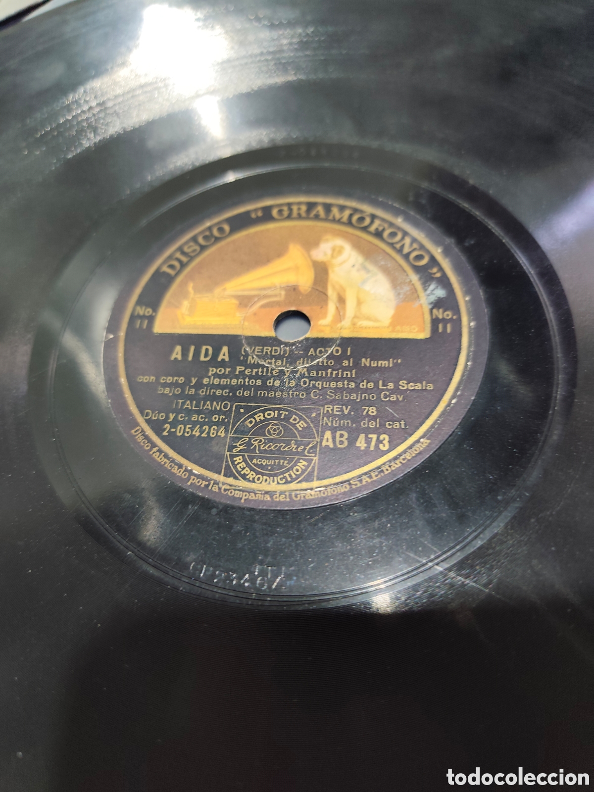 Discos de pizarra: Disco pizarra 78 rpm - Foto 2