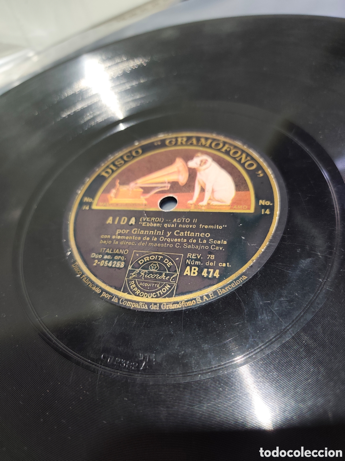 Discos de pizarra: Disco pizarra 78 rpm - Foto 3