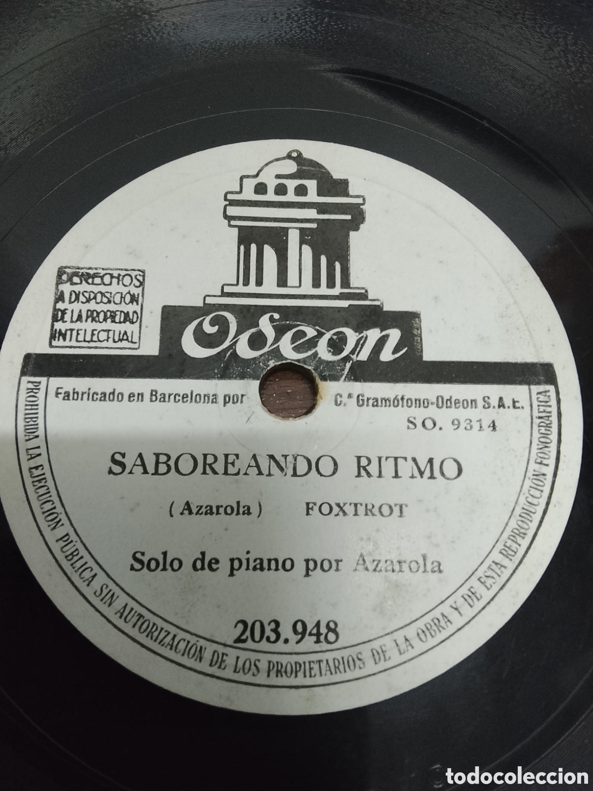 Discos de pizarra: Disco de pizarra saboreando ritmo solo de piano - Foto 2