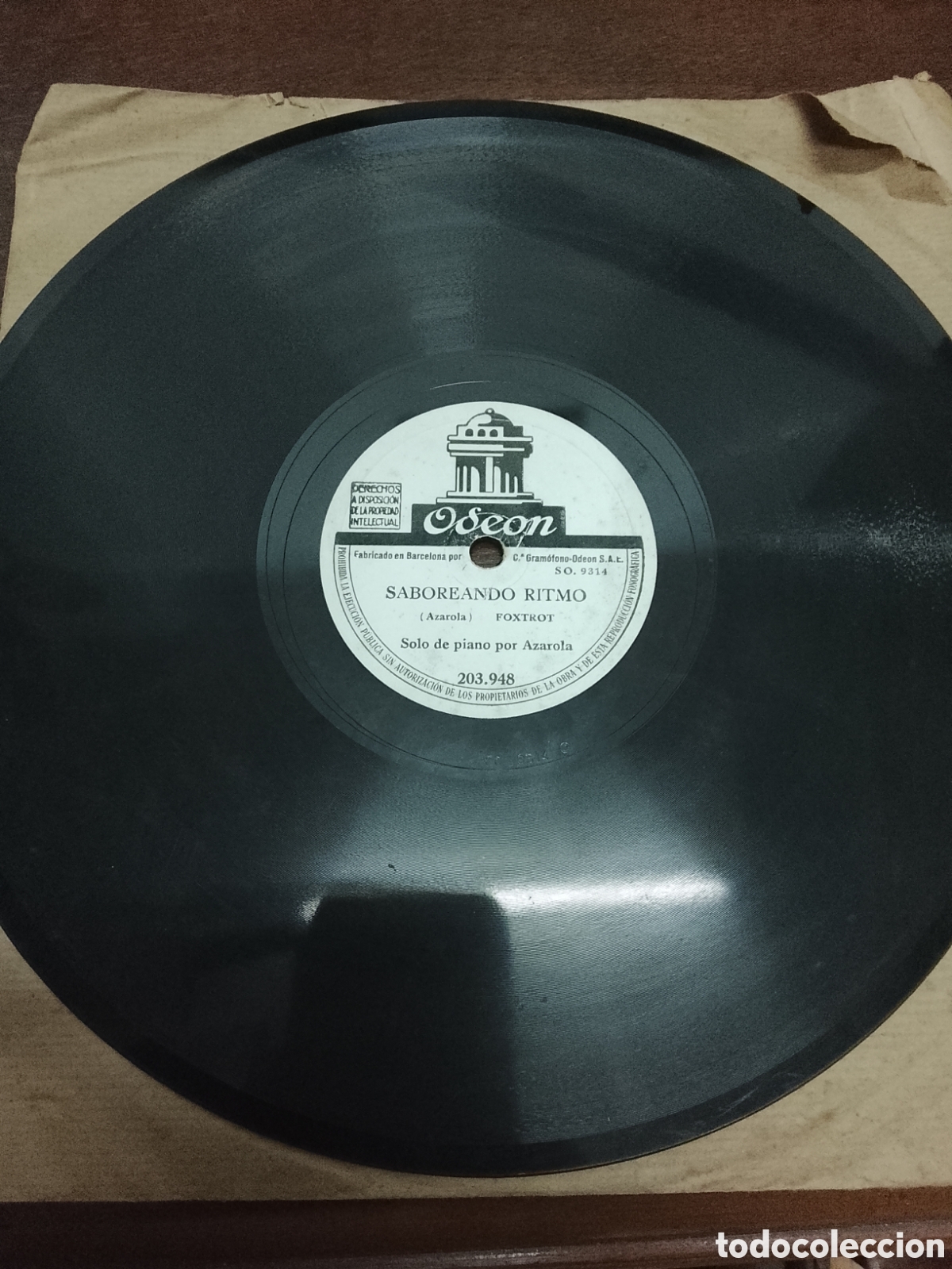 Discos de pizarra: Disco de pizarra saboreando ritmo solo de piano - Foto 3
