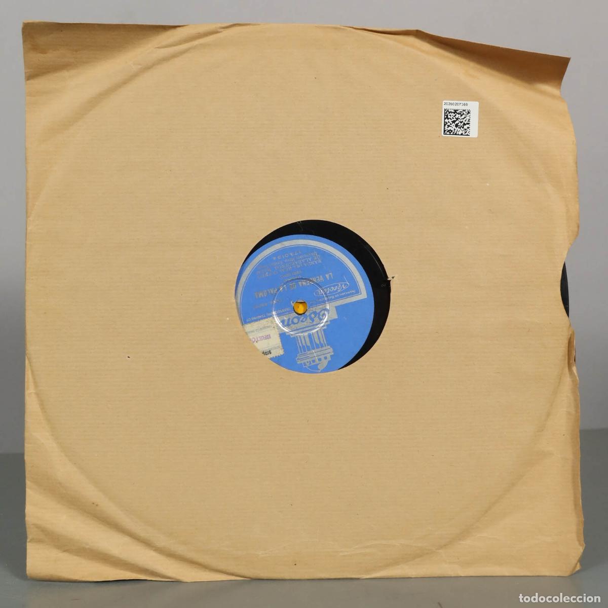 Discos de pizarra: DISCO DE PIZARRA. LA VERBENA DE LA PALOMA. BRETON. - Foto 2