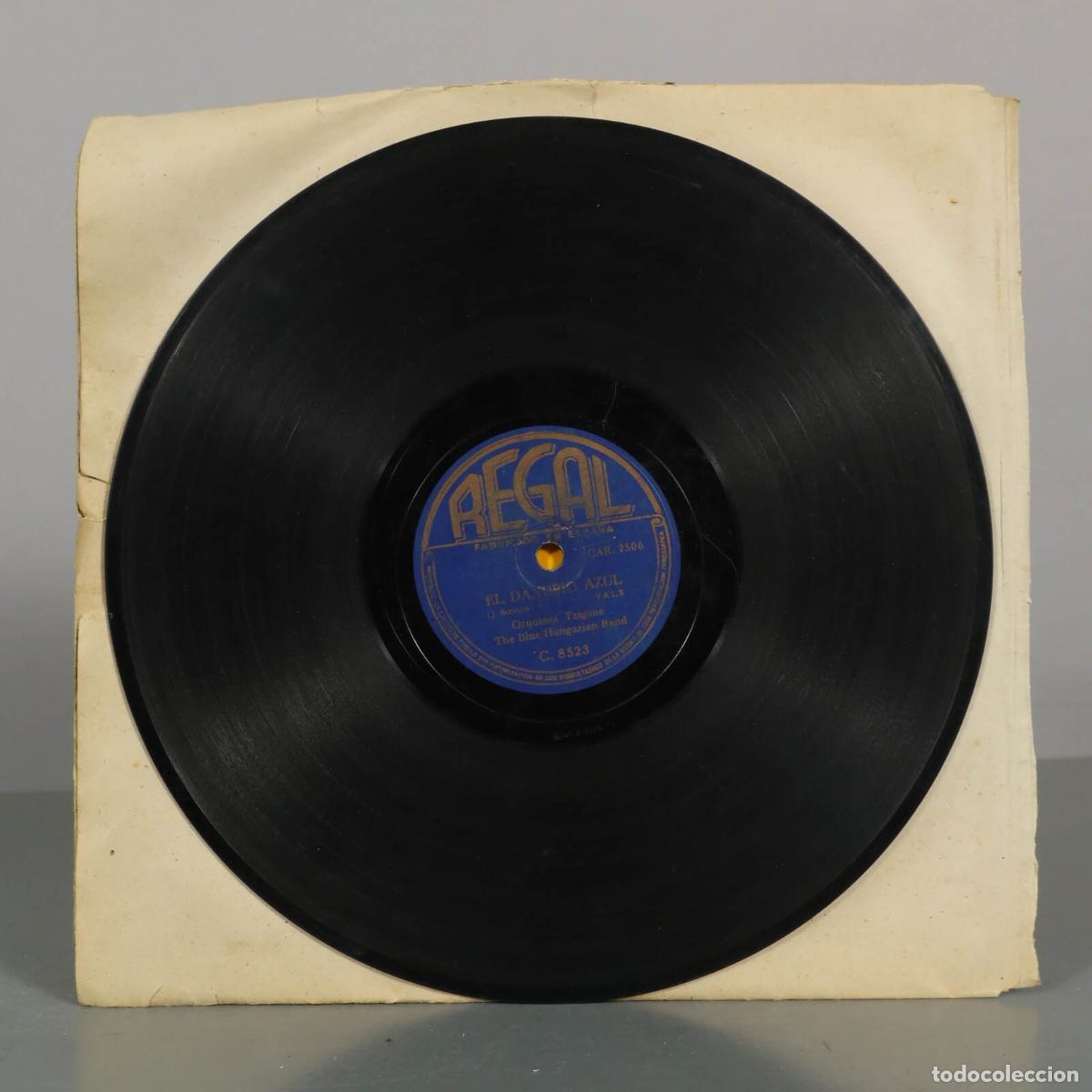 Discos de pizarra: DISCO DE PIZARRA. SOBRE LAS OLAS. DANUBIO AZUL