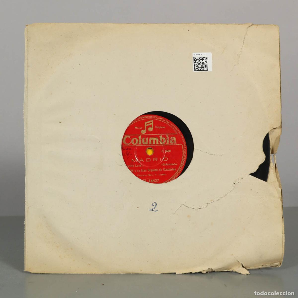 Discos de pizarra: DISCO DE PIZARRA. MADRID. ROSA DE MADRID. TEJADA. - Foto 2