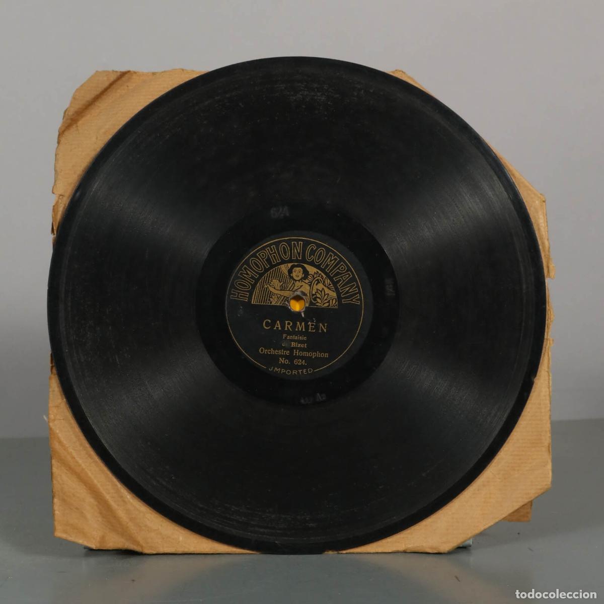 Discos de pizarra: DISCO DE PIZARRA. VALSE DE FAUST. GOUNOD. CARMEN. FANTASIE BIZET.
