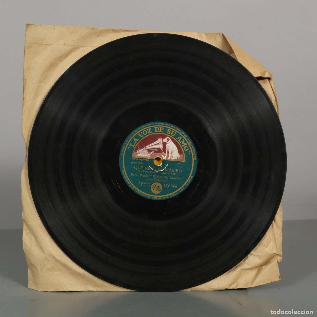 Discos de pizarra: DISCO DE PIZARRA. MAMBO N 5. QUE RICO EL MAMBO. PEREZ PRADO