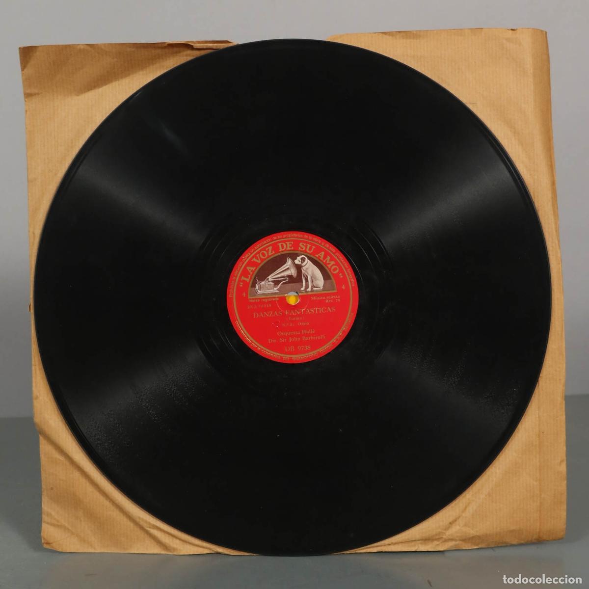 Discos de pizarra: DISCO DE PIZARRA. DANZAS FANTASTICAS. BARBIROLLI. TURINA
