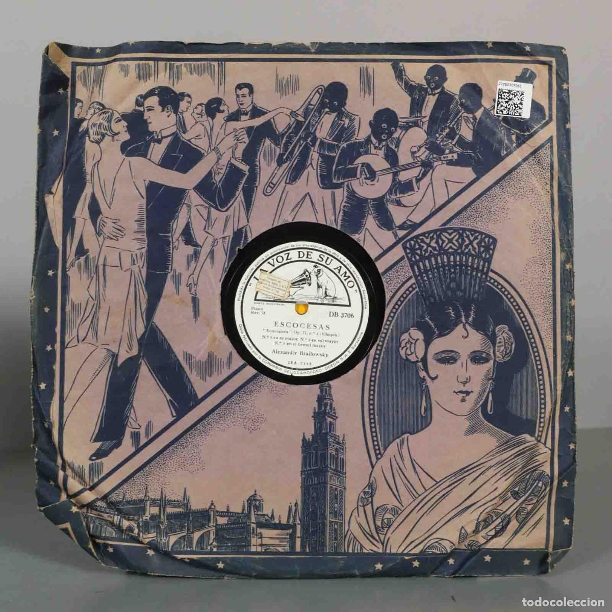 Discos de pizarra: DISCO DE PIZARRA. ESCOCESAS. CHOPIN. BRAILOWKSY. GRAN VALS BRILLANTE. CHOPIN