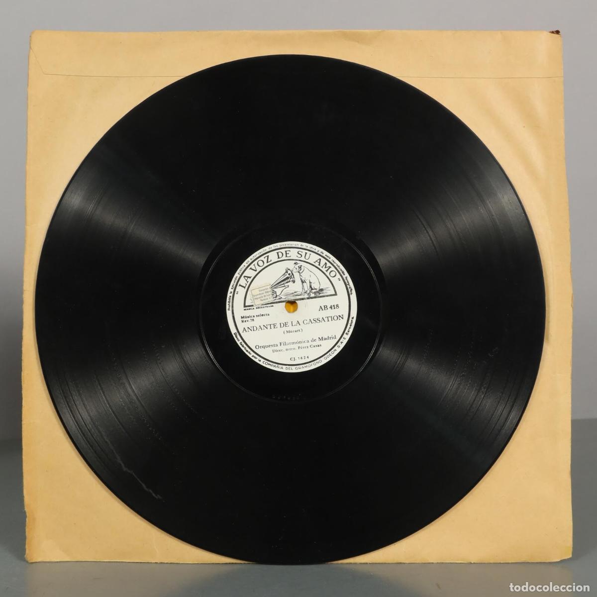 Discos de pizarra: DISCO DE PIZARRA. SADKO RIMSKY-KORSAKOV. ANDANTE DE LA CASSATION MOZART. PEREZ CASAS