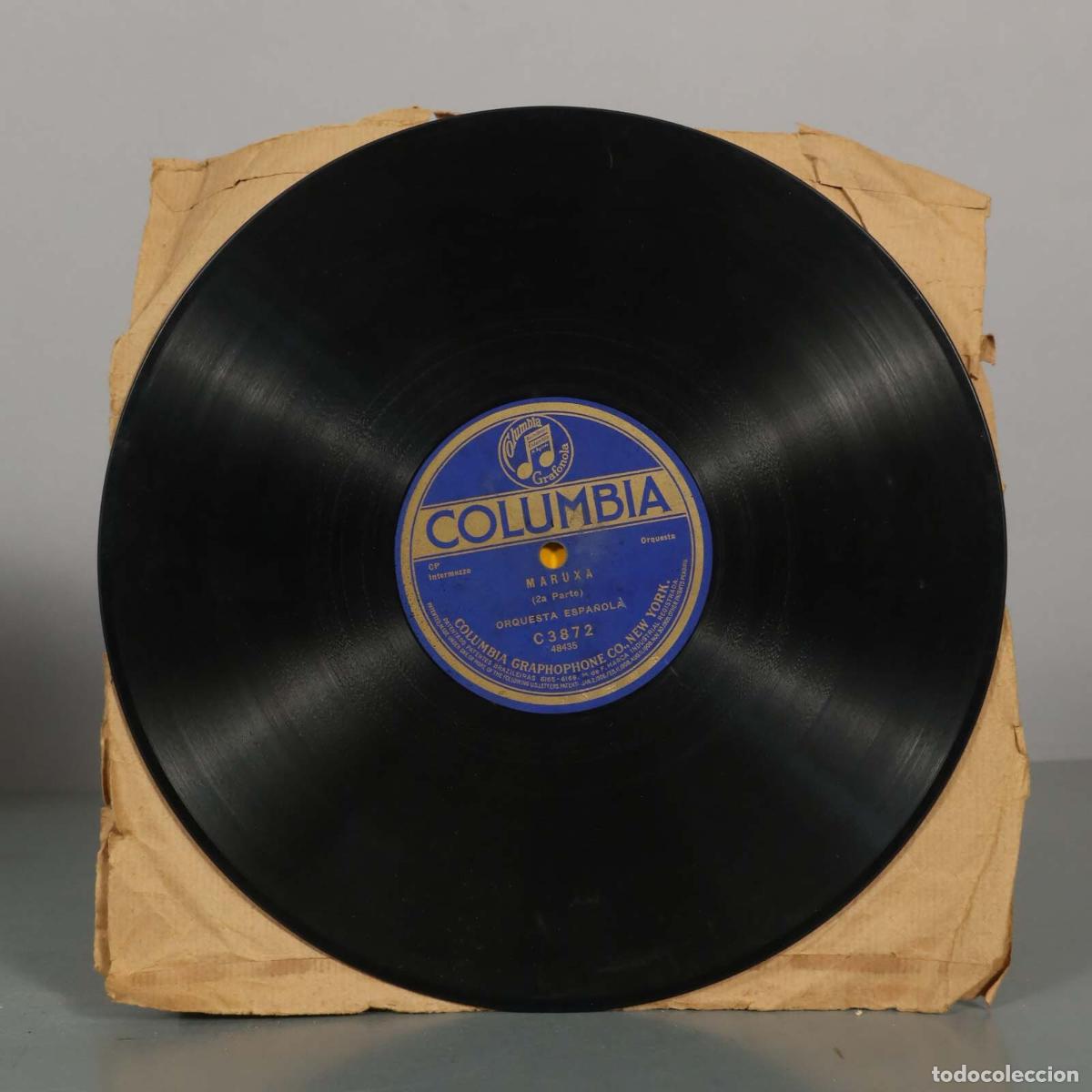 Discos de pizarra: DISCO DE PIZARRA. MARUXA. ORQUESTA ESPA&Ntilde;OLA