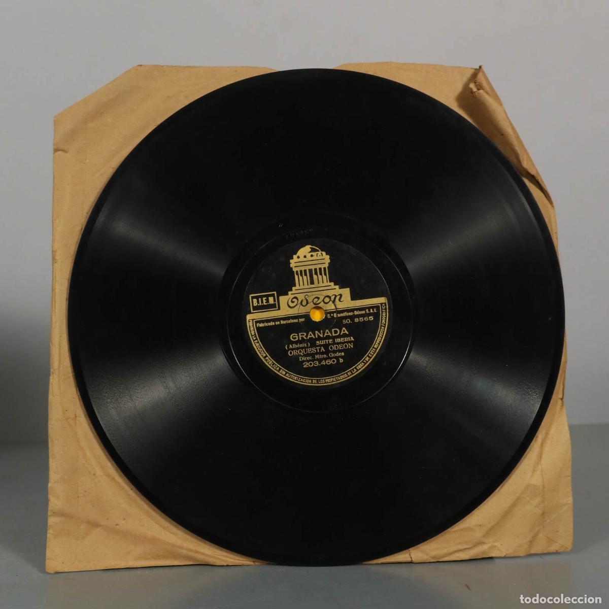 Discos de pizarra: DISCO DE PIZARRA. CORDOBA. GRANADA. ALBENIZ. MTRO GODES
