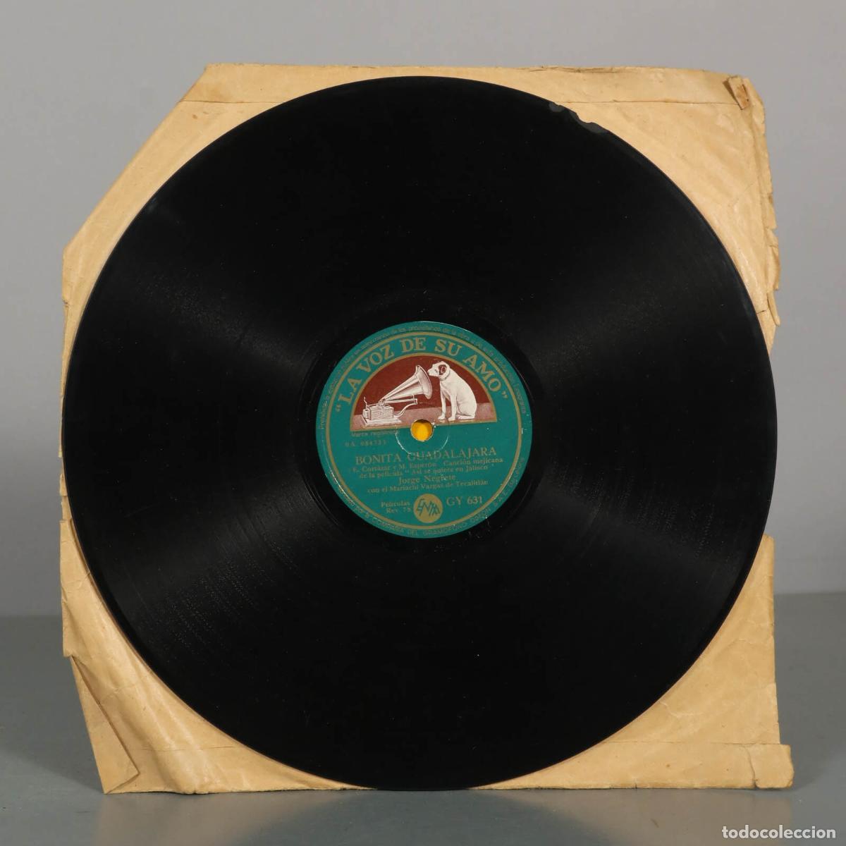 Discos de pizarra: DISCO DE PIZARRA. COCULA. JORGE NEGRETE BONITA GUADARRAMA