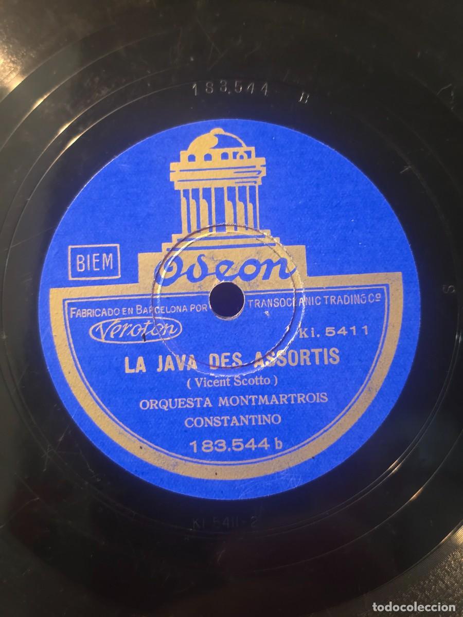 Dischi in gommalacca: DISCO DE PIZARRA : LA JAVA DES ASSORTIS ; MARIE, MARIE.