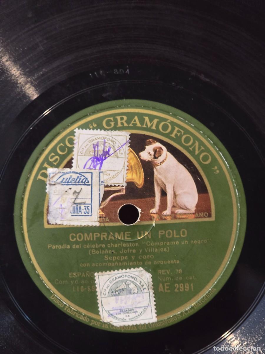 Dischi in gommalacca: DISCO DE PIZARRA : COMPRAME UN POLO ; SEPEPE.