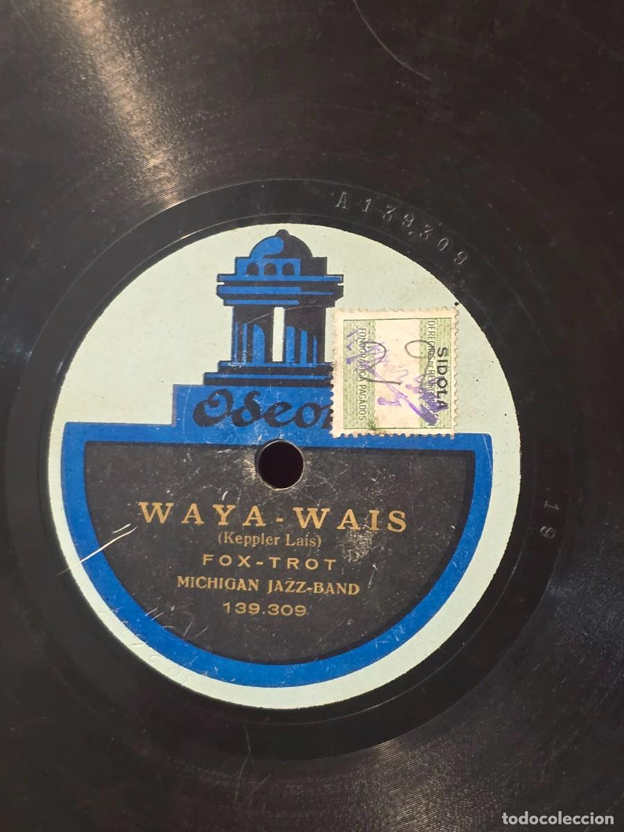 Discos para gramofone: DISCO DE PIZARRA : WAYA - WALS , BRIGHT EYES. MICHIGAN JAZZ-BAND.