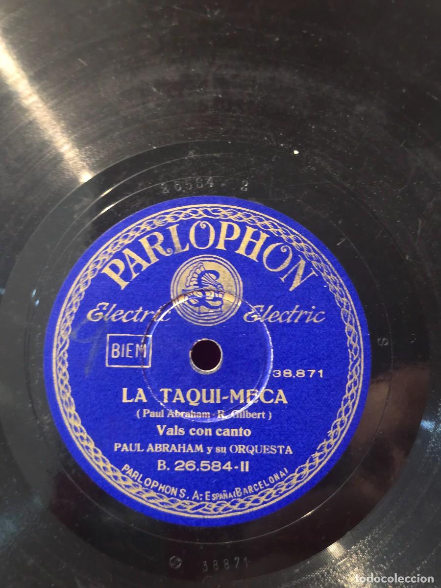 Discos para gramofone: DISCO DE PIZARRA : LA TAQUI-MECA .PAUL ABRAHAM Y SU ORQUESTA