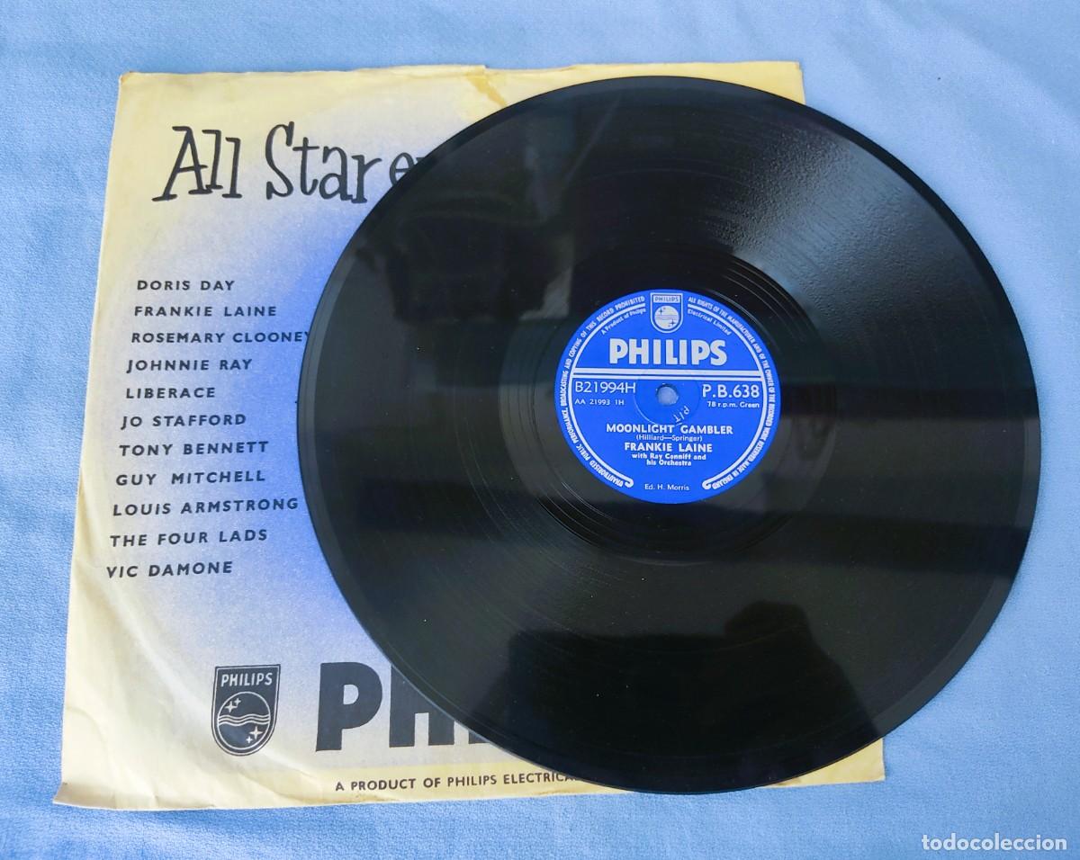 Discos de pizarra: DISCO DE PIZARRA MOONLIGHT GAMBLER ONLY IF WE LOVE FRANKIE LAINE RAY CONNIFF