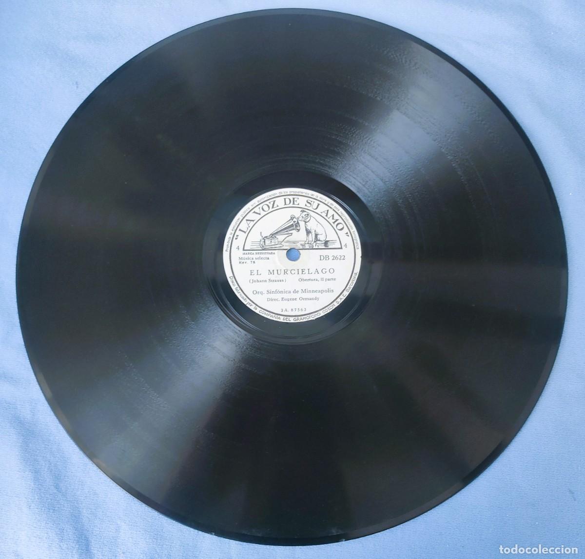 Discos de pizarra: DISCO DE PIZARRA EL MURCIELAGO LA VOZ DE SU AMO - Foto 4