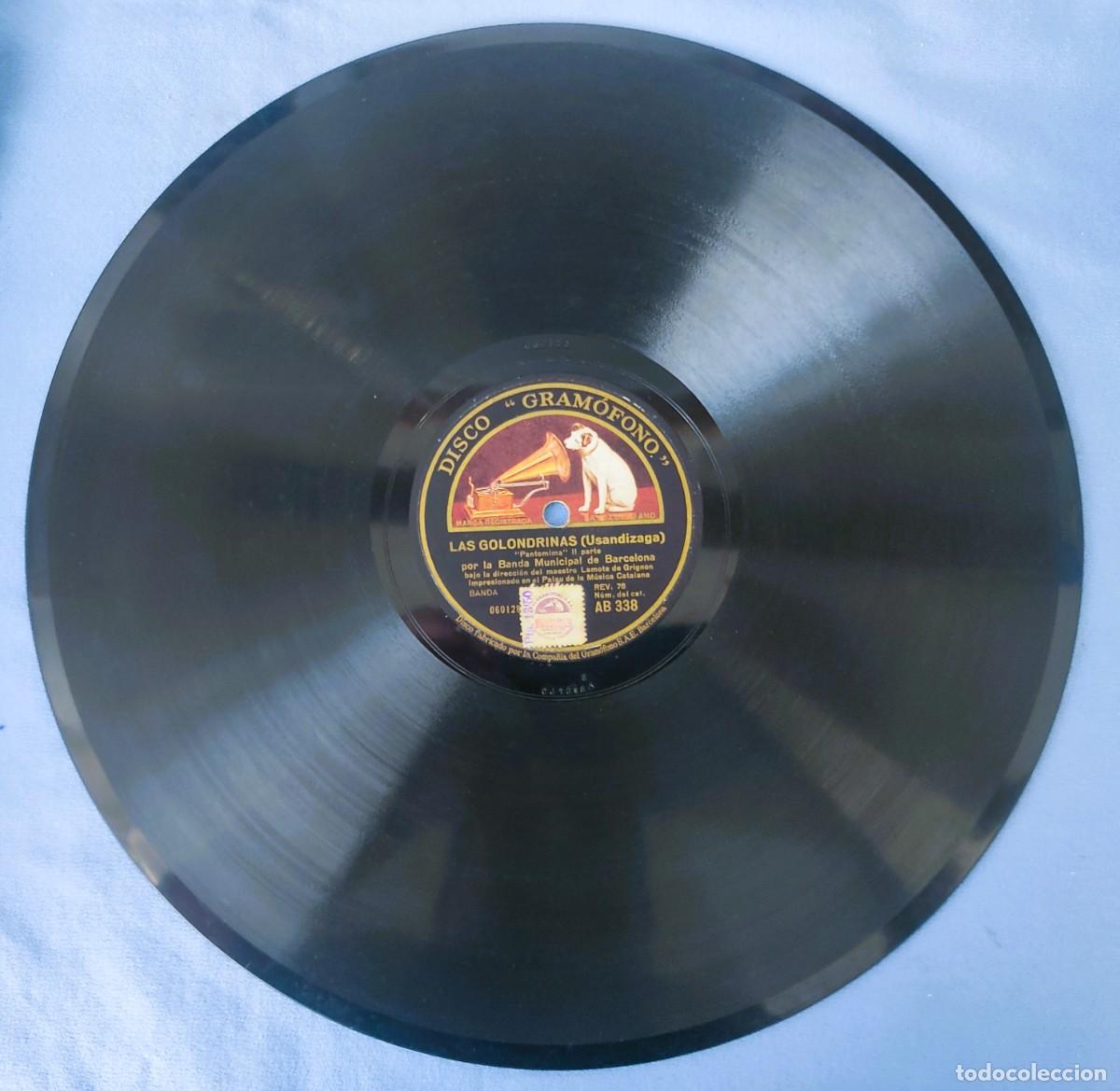 Discos de pizarra: DISCO DE PIZARRA LAS GOLONDRINAS LA VOZ DE SU AMO - Foto 2