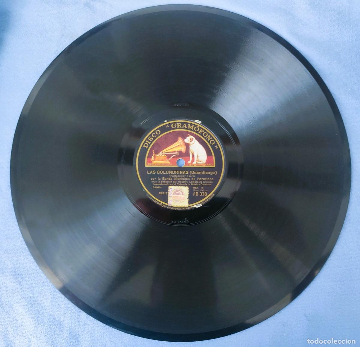 Discos de pizarra: DISCO DE PIZARRA LAS GOLONDRINAS LA VOZ DE SU AMO - Foto 4