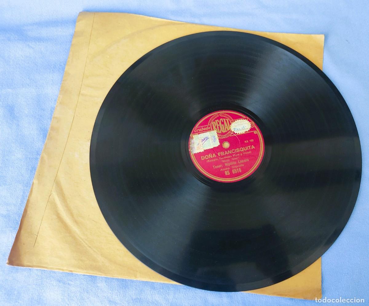 Discos de pizarra: DISCO PIZARRA DO&Ntilde;A FRANCISQUITA L'AFRICANA REGAL