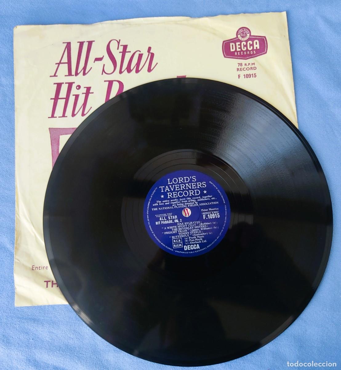 Discos de pizarra: DISCO PIZARRA LORDS TAVERNERS RECORD DECCA - Foto 3