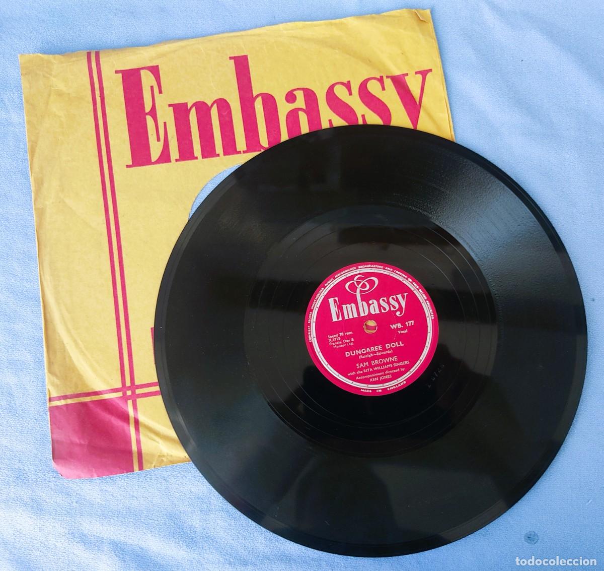 Discos de pizarra: DISCO PIZARRA DUNGAREE DOLL THE GREAT PRETENDER EMBASSY