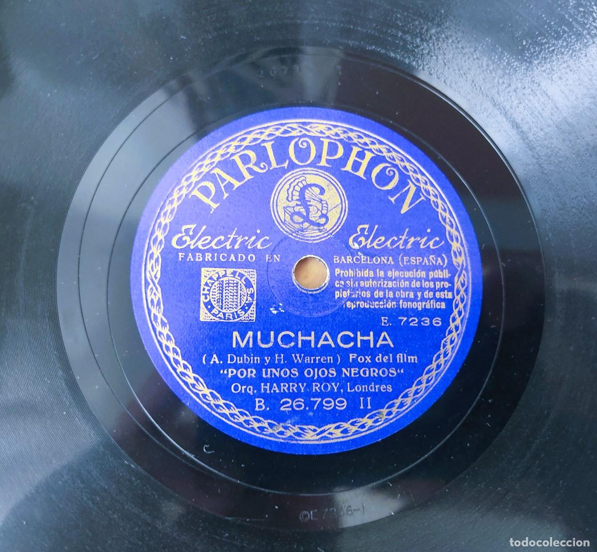 Discos de pizarra: DISCO PIZARRA MUCHACHA EL RODEO PARLOPHON - Foto 2