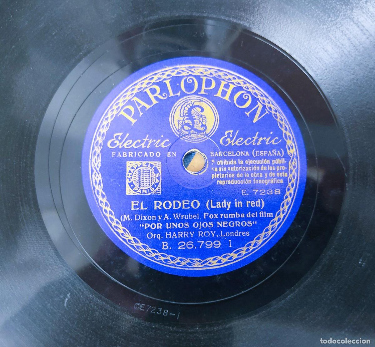 Discos de pizarra: DISCO PIZARRA MUCHACHA EL RODEO PARLOPHON - Foto 4