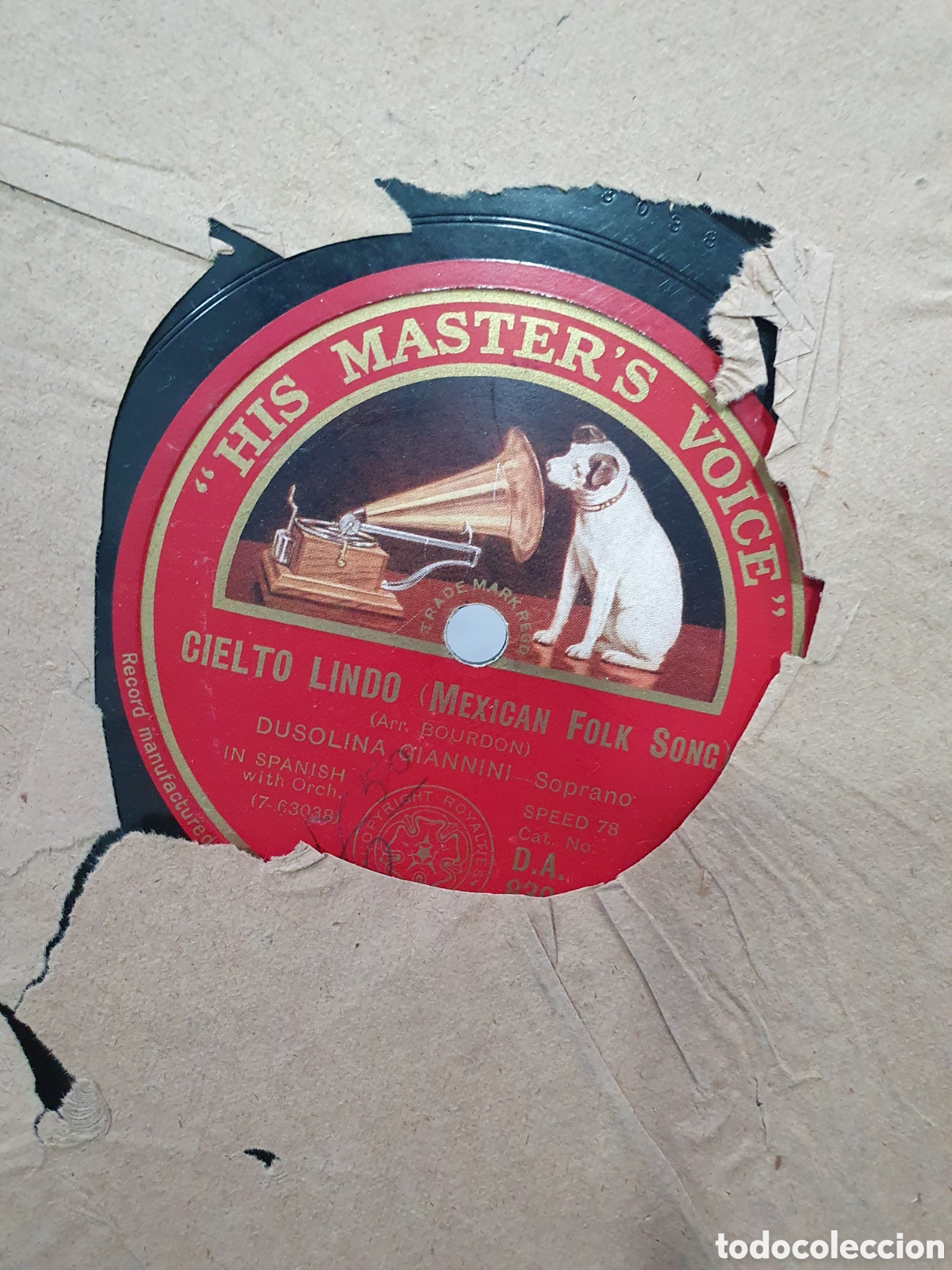 Discos de pizarra: Carmela y cielito lindo. Disco de pizarra. - Foto 1