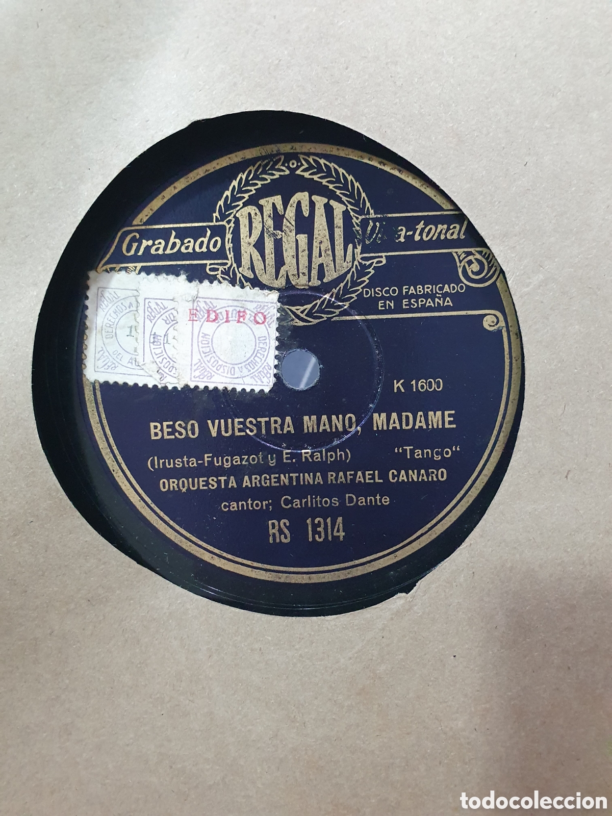 Discos de pizarra: Disco de pizarra Tango. - Foto 1