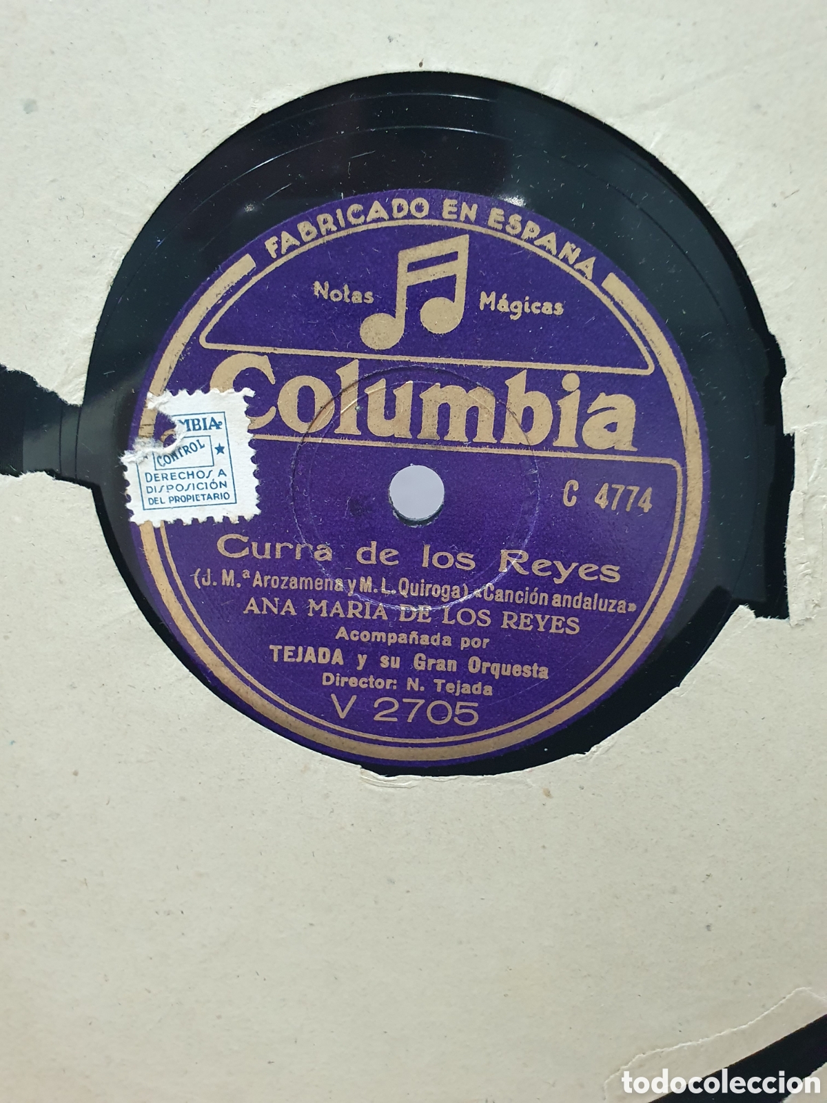 Shellac Records: La Dolores Catalina. Disco de pizarra