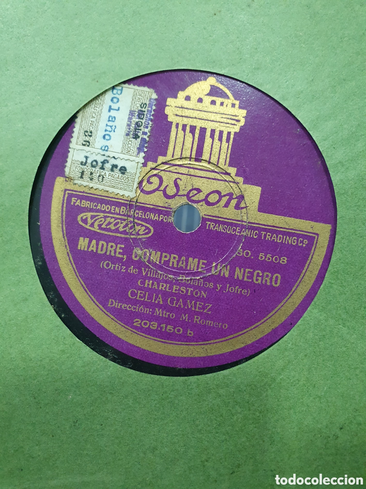 Dischi in gommalacca: Madre comprame un negro y always sevilla yes. Disco de pizarra