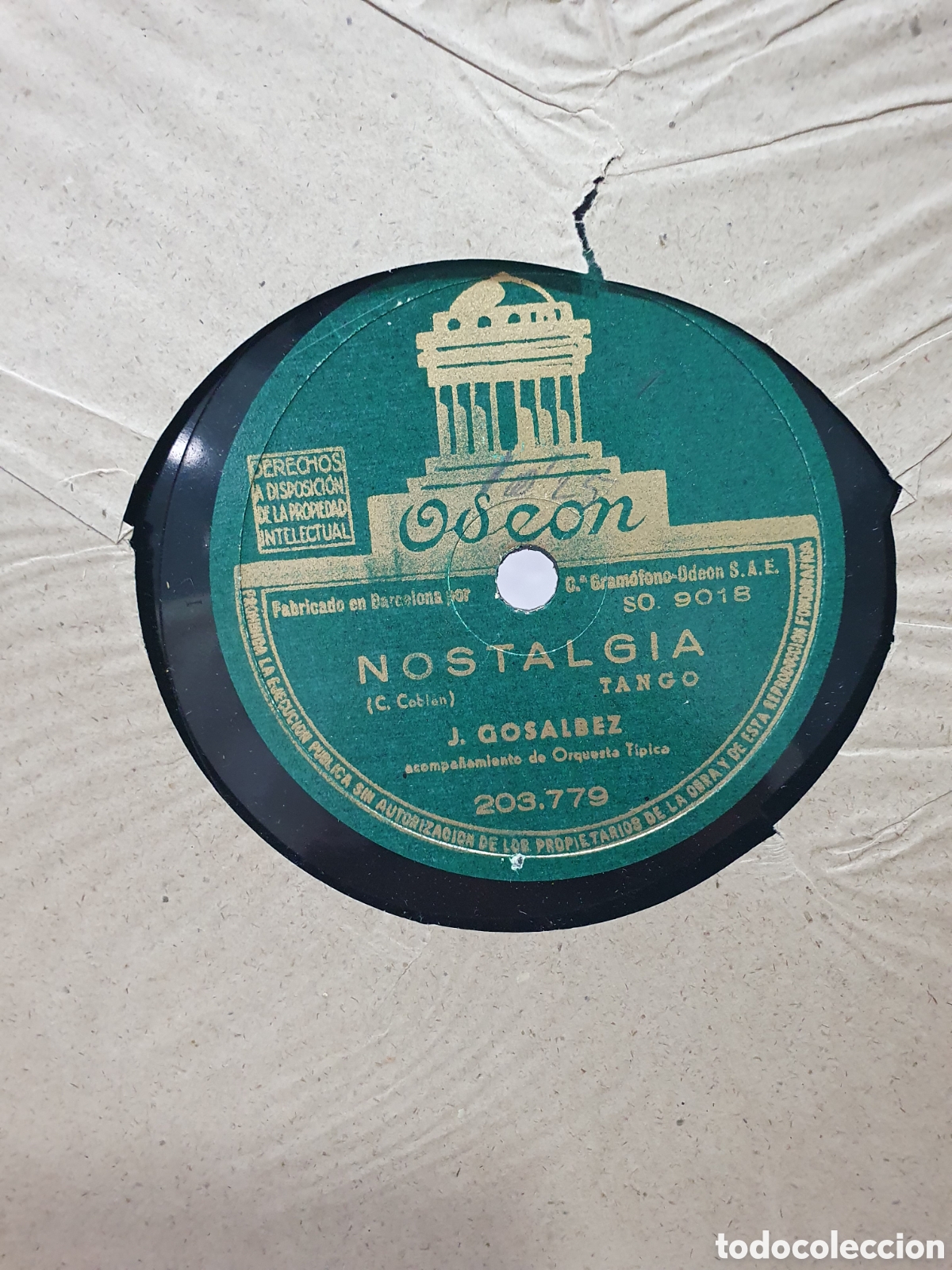 Discos de pizarra: Nostalgia y Cuartito azul. Disco de pizarra - Foto 1